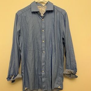 Robert Graham Button Down Dress Shirt‎ Tailored Fit